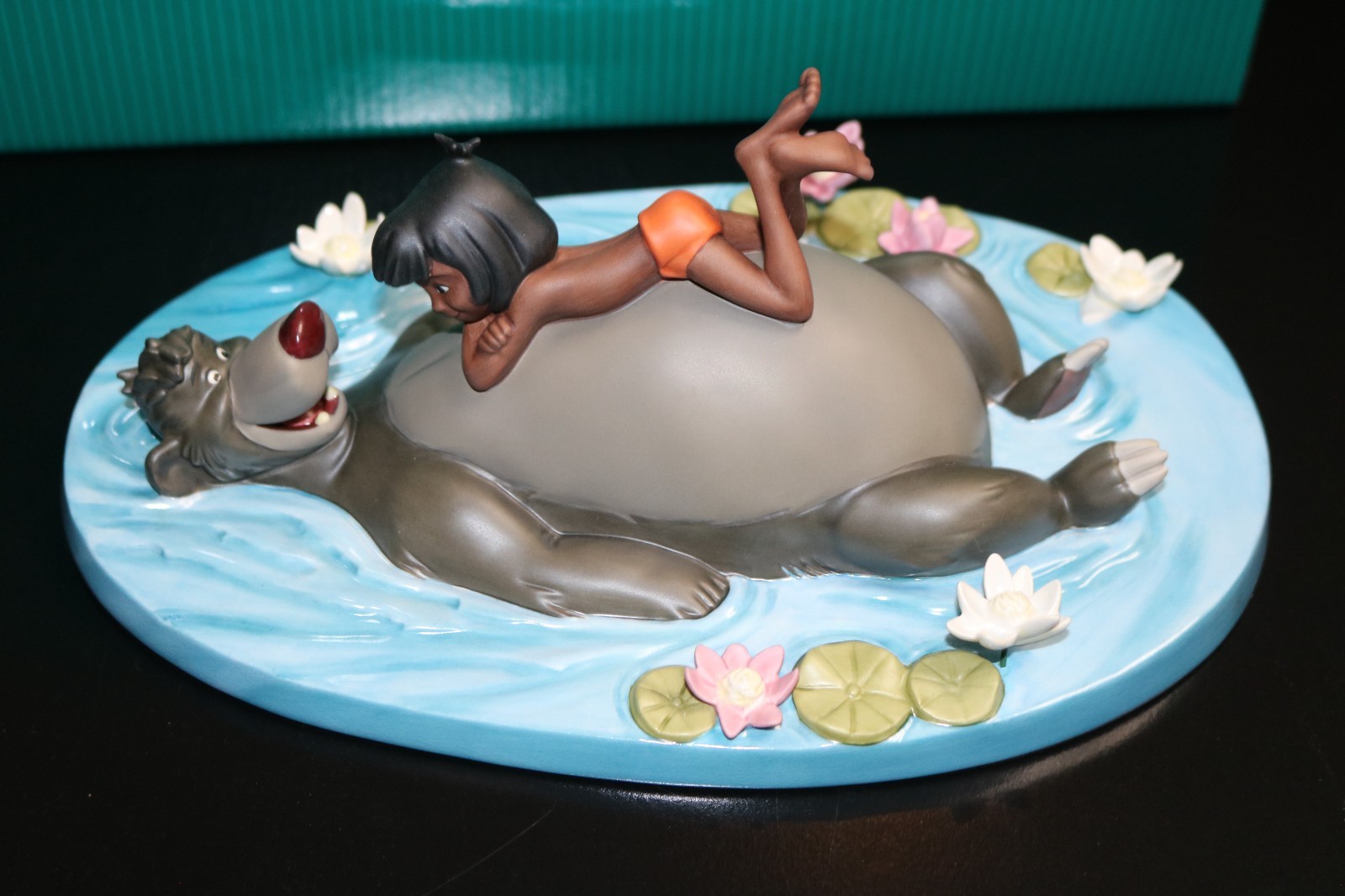 WDCC The Jungle Book’s Baloo & Mowgli “Jungle Harmony” w/ Lithograph New in Box