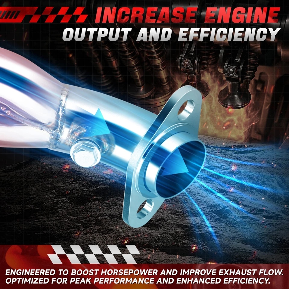 Длинный трубчатый выпускной коллектор 6-3-2-1 для Volkswagen Golf GTI Jetta 2,8 л VR6 92-02 - Изображение 3 из 4