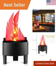 Electronic LED Fake Fire Flame Simulated Effect Light No Heat Base Support Ha...