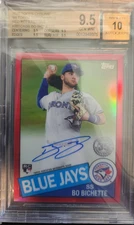 2020 TOPPS CHROME 85 TOPPS AUTOGRAPH #85T CABB BO BICHETTE (RC)(AU) BSG 9.5 /5