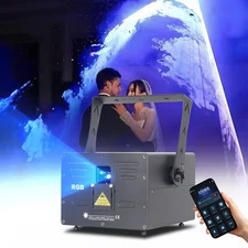  APP Control 5W RGB Laser Light ILDA Animation Beam DMX512 for DJ stage lighting