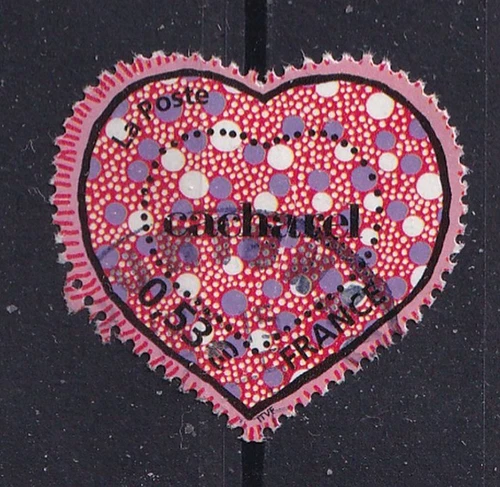 FRANCE Vintage 2005 Europe Greeting Stamp Heart Perfume House Cacharel Mi 3898 used
