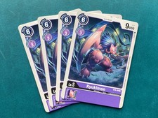 Kyukimon ST6-09 Playset Starter Deck Venomous Violet Digimon Card Game x4