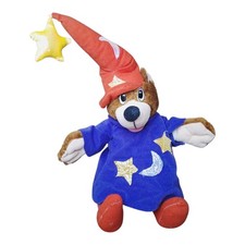 Vintage 1991 13" Wizard Bear Dog Plush Toy Excalibur Hotel & Casino in Las Vegas