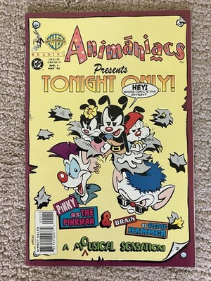 ANIMANIACS ISSUE #1 TONIGHT ONLY COMIC BOOK DC COMICS WARNER BROTHERS 1995 NICE!