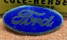 Original Vintage Ford Radiator Badge Emblem Porcelain Enamel Car Truck Old