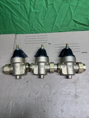 #ad LOT OF 3 Watts 3 4”In Line Water Pressure Reducing Valve FemaleBrassLead Free $151.99