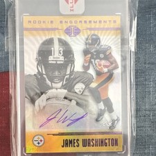 Panini 2018 Illusions Rookie Endorsements James Washington Steelers Auto 1/1
