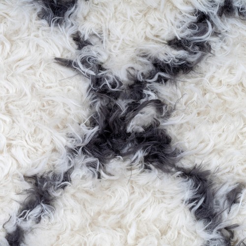 Shaggy Scandi Faux Fur Carpet Rug Charcoal Grey Ivory Soft Heavy Luxury Large - Picture 6 of 11