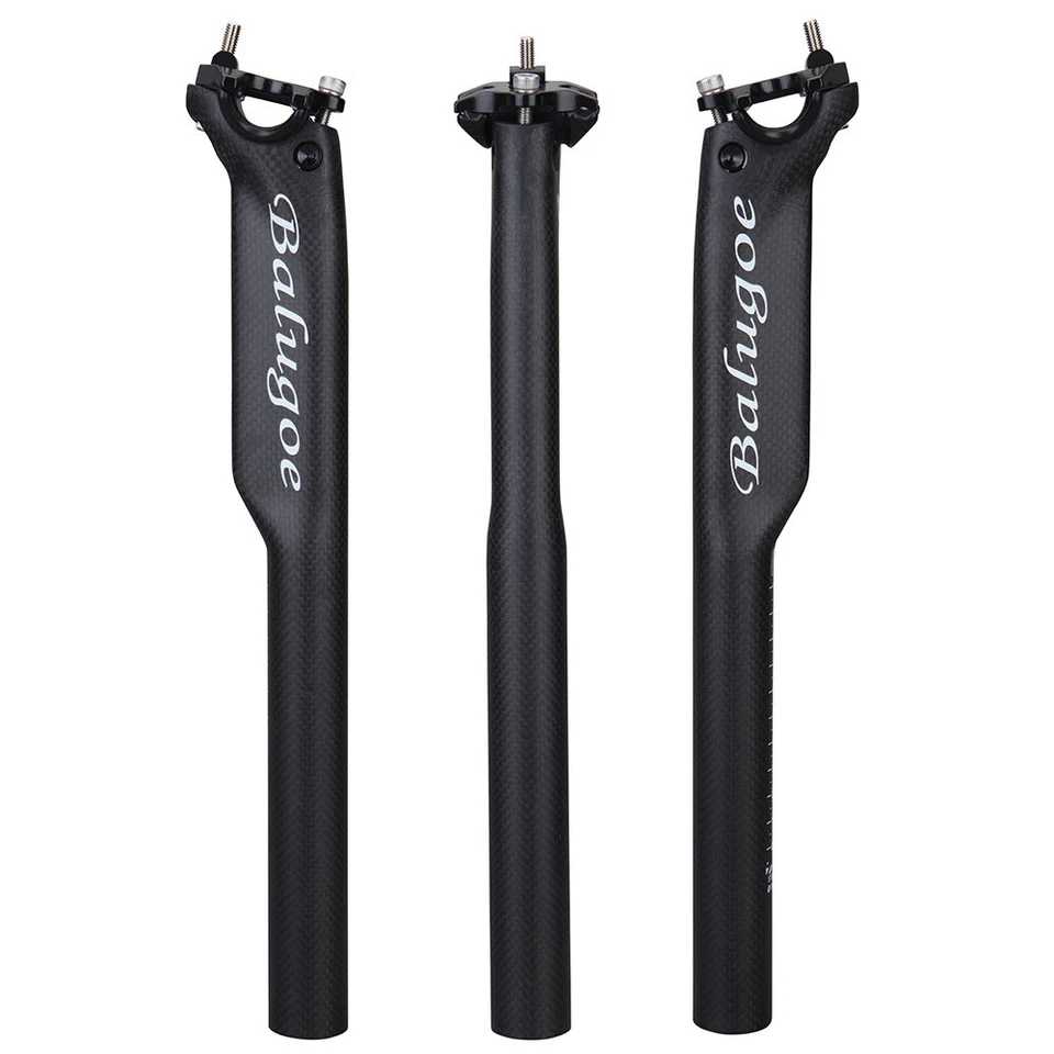 Carbon Fiber Bicycle Seatposts MTB Road Bike Seat Post 27.2/30.8/31.6x350/400mm - Image 4 of 4
