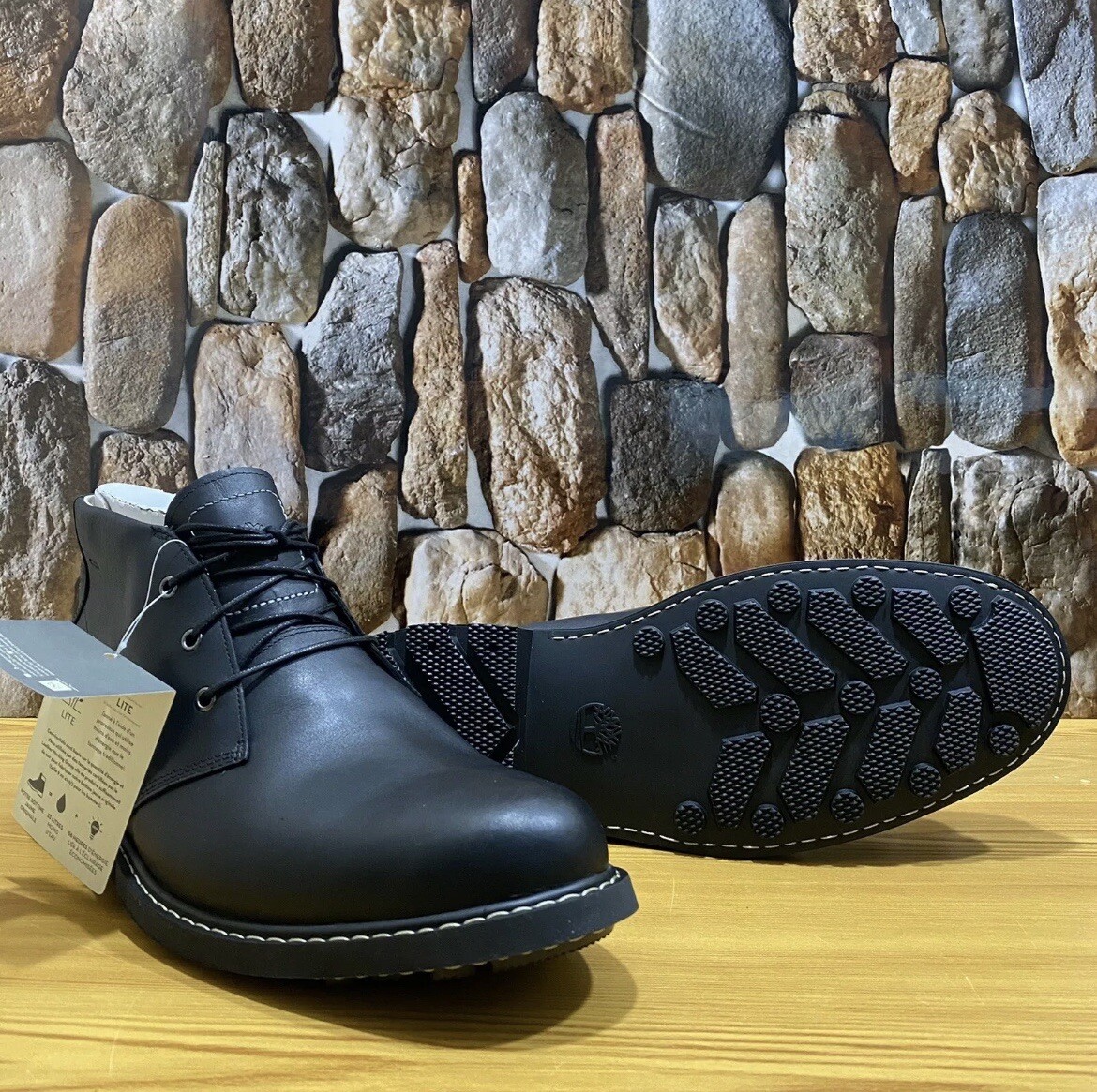 TIMBERLAND MEN'S BELANGER EK+ 6-INCH WATERPROOF CHUKKA BLACK BOOT A42X1 Sz:11.5M image 10