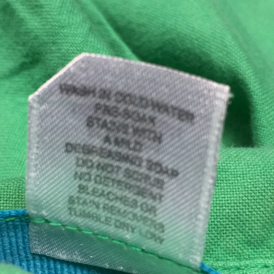 Fresh Produce Mens Medium Button-Down Long Sleeve Casual Shirt Pocket Green - Image 4 of 4