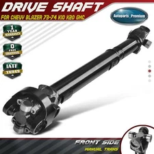 Front Driveshaft Prop Shaft Assembly for Chevy Blazer K10 K20 GMC Jimmy Manual