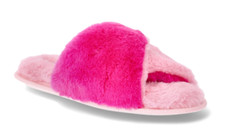 Rachel Roy Pink Slides Slippers Memory Foam Indoor Outdoor Sole Size M 7-8 NWT