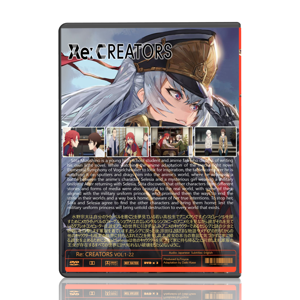 邦楽 AnimeRE + RE:AnimeRE:Compilation Anime Re:Creators Complete Anime Serie Episode 1-22 (Eng
