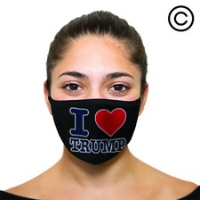 I HEART TRUMP Cover your face - face mask