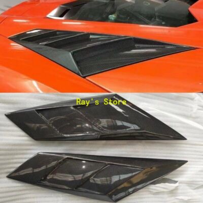 2PCS Real Carbon Fiber Side Vents Air Duct Cover For Lamborghini Aventador LP700