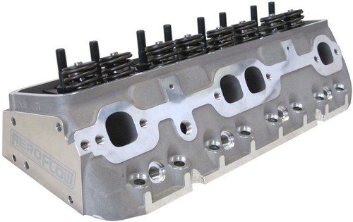 Aeroflow Complete SB Chev 327-350-400 204cc Alum Cylinder Heads with 67cc Chambr - Picture 2 of 7