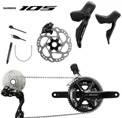 Shimano 105 R7100 Di2 Disk Group Set 2x12S - bicycle