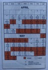 1999 New York Mets Pocket Schedule Mike Piazza￼ Lets Go Mets MLB HOF Catcher — photo 2