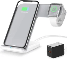 Wireless 2 In 1 Charge station, dual charging dock.
