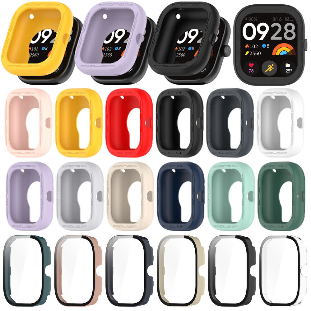 For Xiaomi Redmi Watch 4 TPU/PC Screen Protector Cover Bumper Protective Case