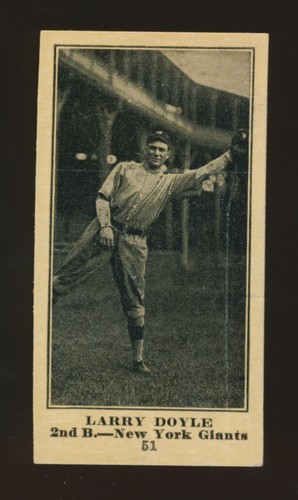 1916 M101 4 Sporting News Larry Doyle [Blank Back] #51 card