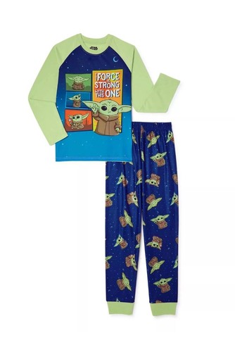 Star Wars Baby Yoda Super Hero Boys Long Sleeve Pajama Set - Size M (8) - Picture 4 of 4