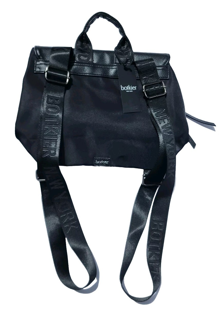 NWT BOTKIER New York Backpack Purse Bag Mini Black Vegan  display picture 2