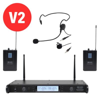 W Audio DTM 600 Twin Beltpack Diversity System (606,0 MHz-614,0 MHz) V2 Software
