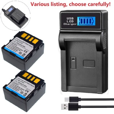 USB Dual Ladegerät Für JVC Kamera Akkus BN-VF707, BN-VF714, BN-VF733