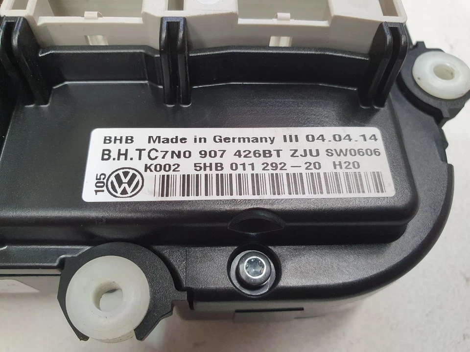 CONTROLES CALEFACTOR/AC VW TIGUAN 5N, TIPO ESTÁNDAR, CALENTADOR SIN ASIENTO, 7N0907426CM Foto 2 de 4