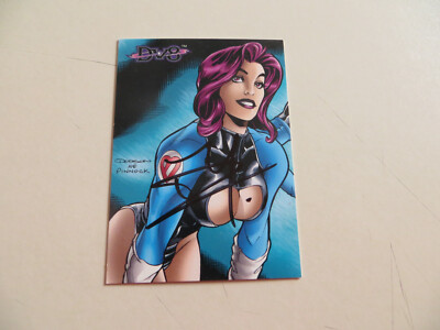 1996 WILDSTORM DV8 BLISS (PART 1)  CARD SIGNED CREATOR TERRY DODSON, COA & POA