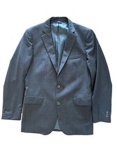 Brooks Brothers Estrato 1818 Blazer 40 L 34 W Fitzgerald Fit Charcoal Gray