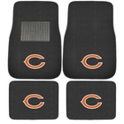 New 4pcs Nfl Chicago Bears Car Truck Front Rear Carpet Floor Mats Set