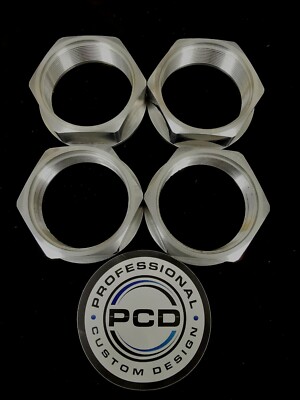 4X Super Advan Style Centre Nut - M56 For Super Advan Wheels - SILVER - SA3R