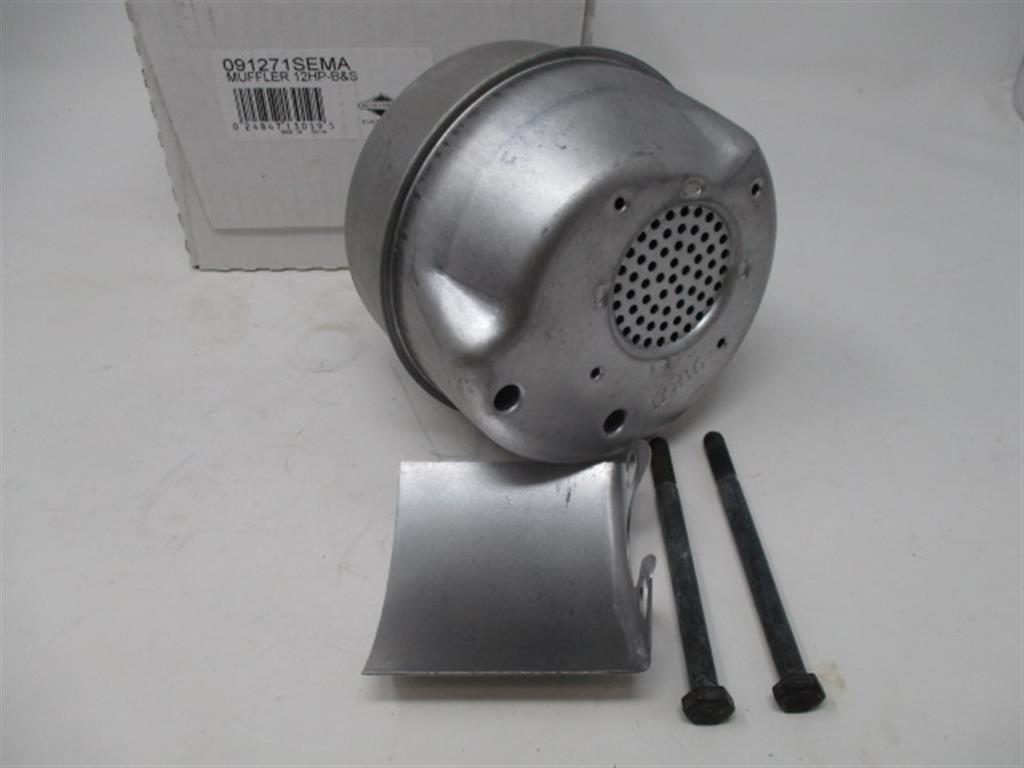 Genuine Briggs & Stratton/Murray Muffler 091271SEMA w/Heat Shield Bolts
