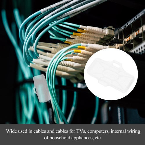100 Pcs Cable Sign Clear Plastic Label Holders Identification Labels - 第 2/12 張圖片