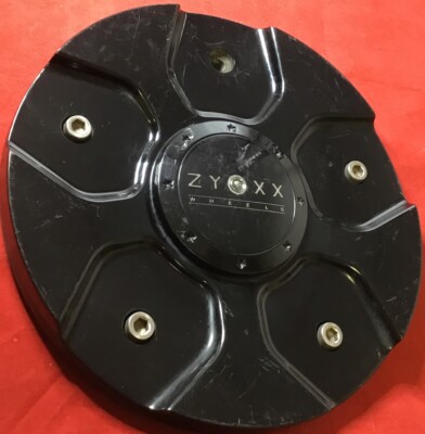 ONE USED Zyoxx Wheels GLOSS BLACK Custom Wheel Center Cap Caps
