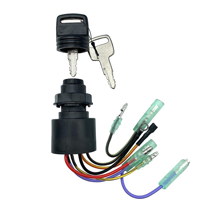 6 Wire Boat Ignition Key Switch Fit for 87-17009A2 87