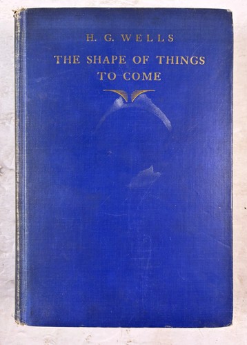 5 H.G. Wells Books 1904, 06, 14, 22 & 1933 Future America Shape Set Free Mankind - Foto 17 di 21