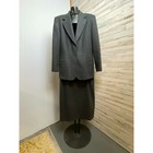 Pendleton Women's Skirt Suite 100% Virgin Wool Gray Skirt & Blazer Sz. 14 B45#2