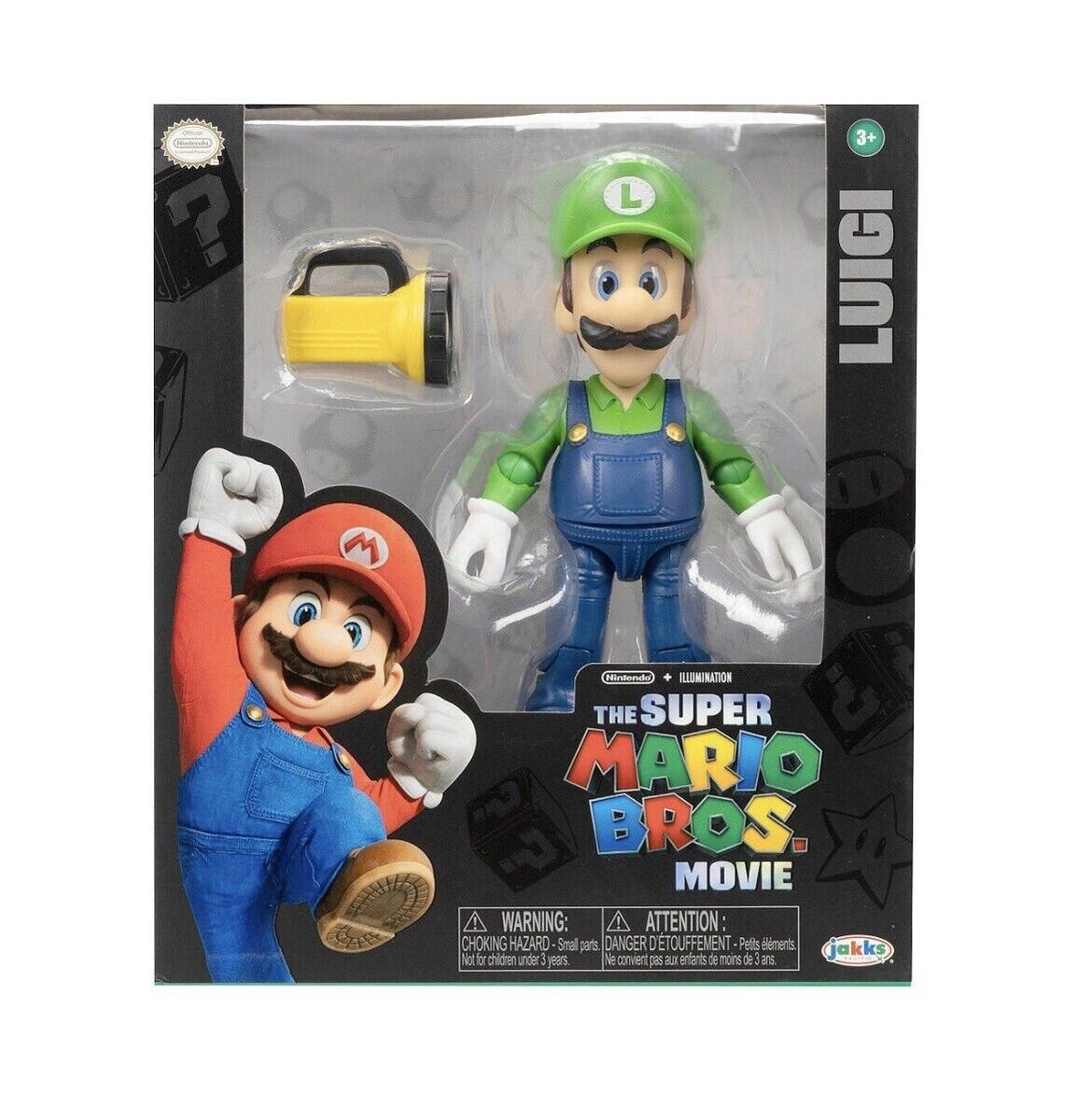 Nintendo The Super Mario Bros Movie LUIGI Figure Toy Jakks Pacific