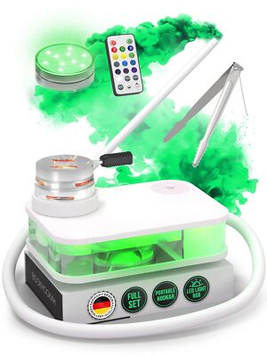 	Portable Hookah Set With Everything And Case   Premium WHITE Small Hookah Set	