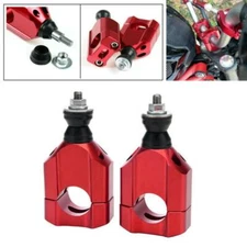 1Pair HandleBar Fat Bar Risers Mount Clamp Adapter For 1 1/8'' 28mm Motorcycles