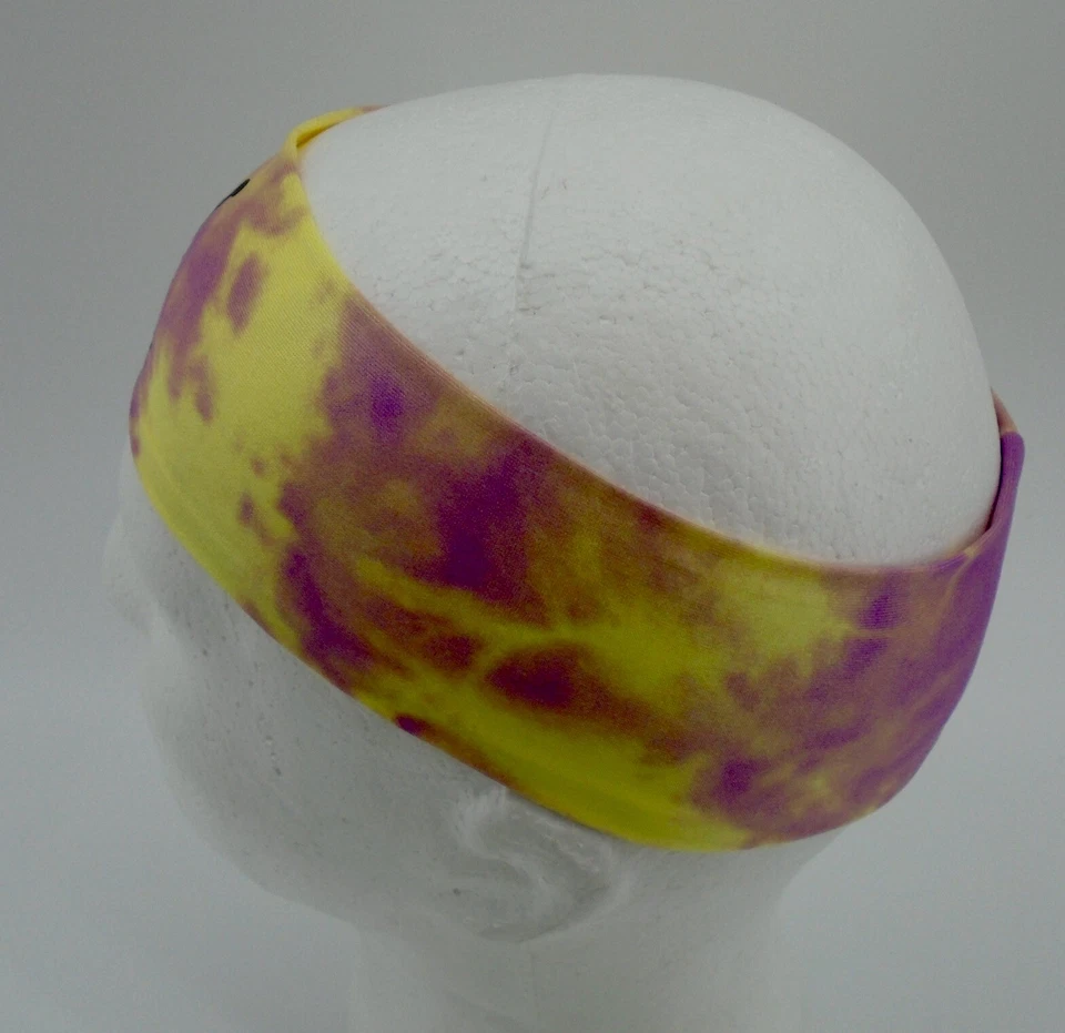 Обруч для волос Nike Jordan Fury для взрослых с принтом лимонный шифоновый/черный/пик фуксия - Изображение 3 из 4