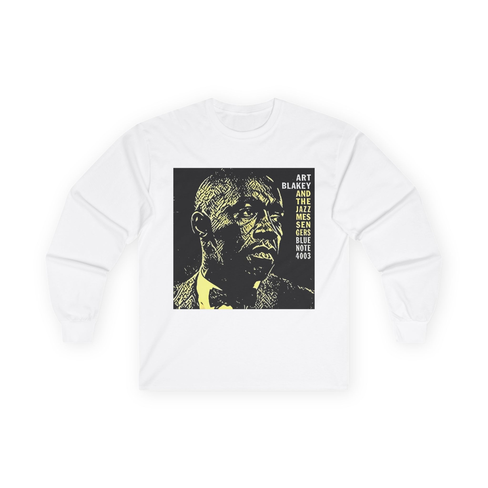 Art Blakey Jazz Graphic Print Long Sleeve Crewneck Tee Gift