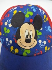 Vintage Mickey Mouse Hat Cap Strap Snapback Disney Junior All Over Print