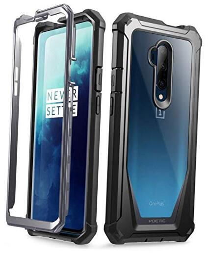 OnePlus 7 Pro Rugged Clear Case, Full-Body Hybrid Shockproof Bumper Cover,