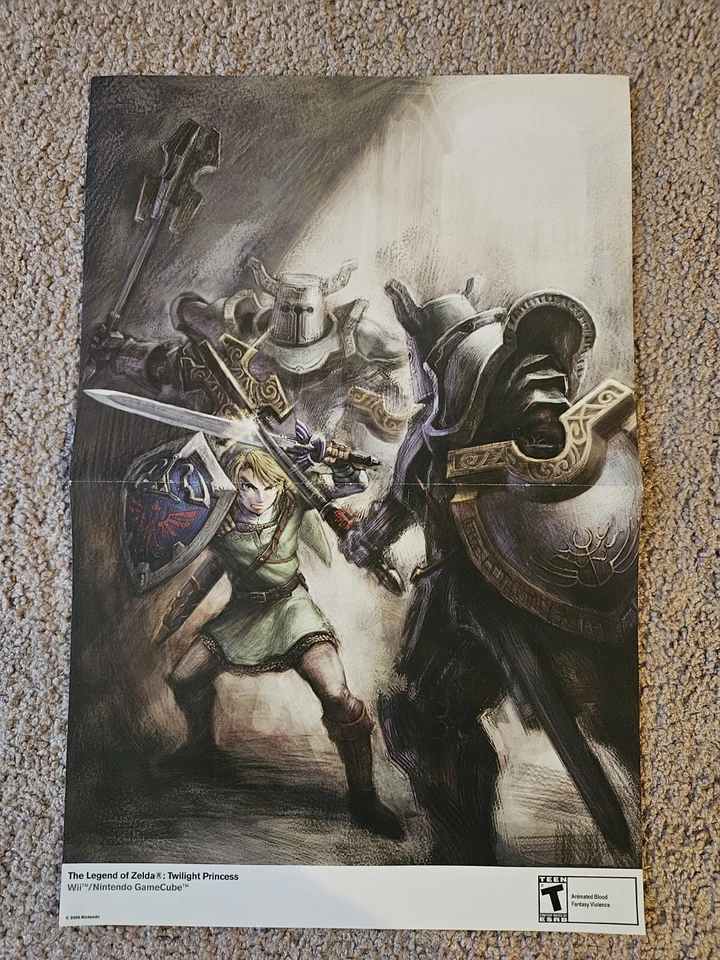 The Legend of Zelda: Twilight Princess 15.5''x11.5'' Double Sided Poster - Image 2 of 4